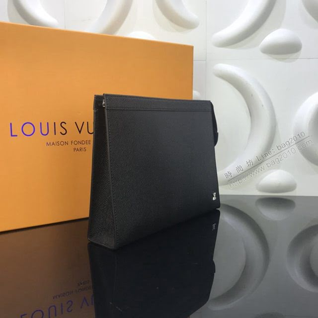 LV包包 M30450 Pochette Voyage手拿包 lv男士牛皮手拿包  ydh3619